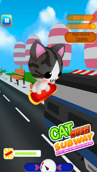 卡通猫无尽酷跑游戏安卓版1