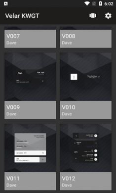 Velar KWGT手机桌面小工具1