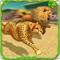 热带草原动物赛跑3D游戏(Furious Savanna Animal Race)免费版